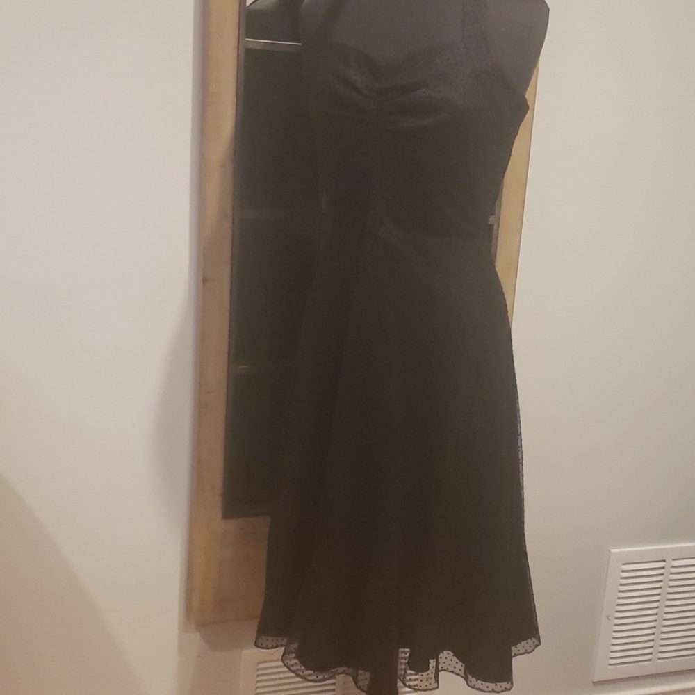 Vintage Black Polka Dot Dress